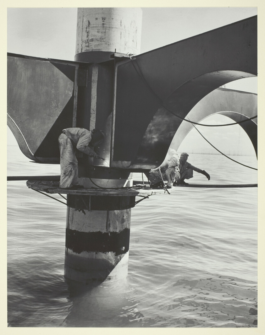 Welding Frames to Caissons, Lake Maracaibo, Western Venezuela