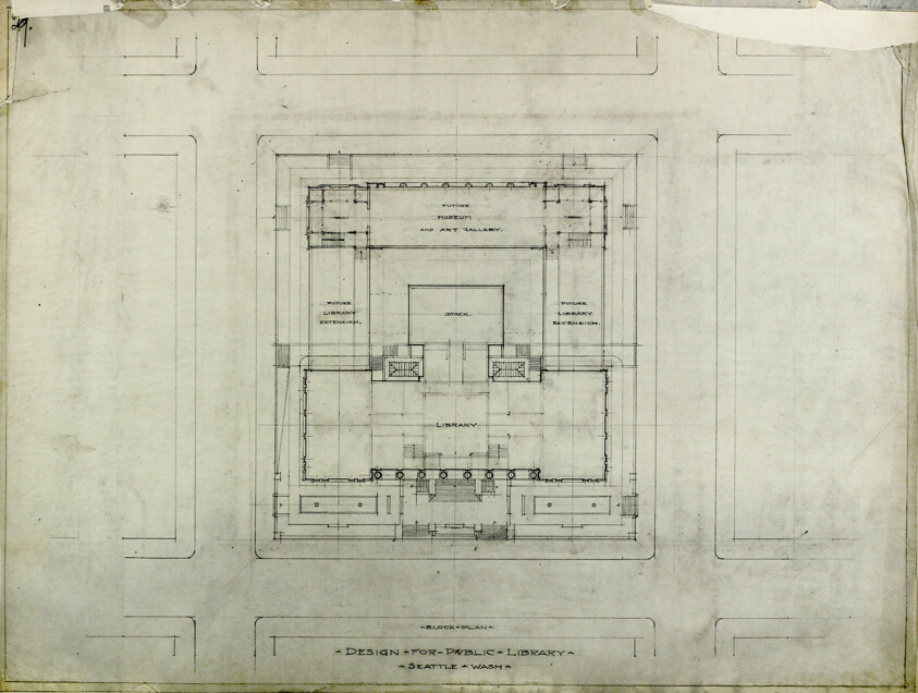 Seattle Public Library, Seattle, Washington, Site Plan