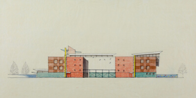 Little Village Academy, Chicago, Illinois, South Elevation