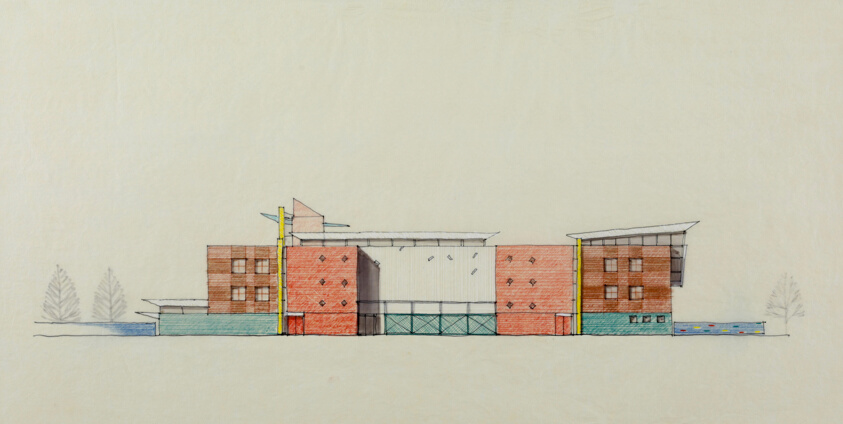 Little Village Academy, Chicago, Illinois, South Elevation