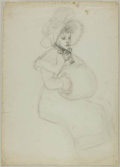 Seated Girl with Muff