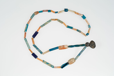 Necklace Strung with Indigenous and Imported Beads