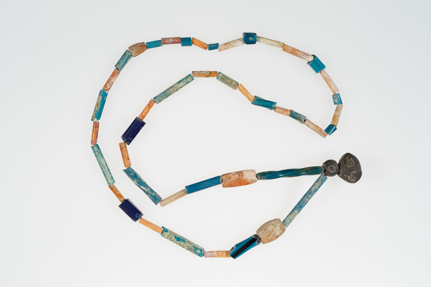 Necklace Strung with Indigenous and Imported Beads