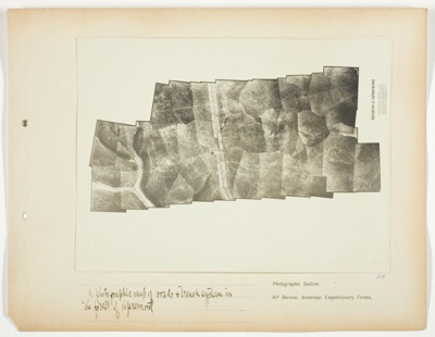 A Photographic Map of Roads and Trench System in the Forest of Apremont, Region of Apremont