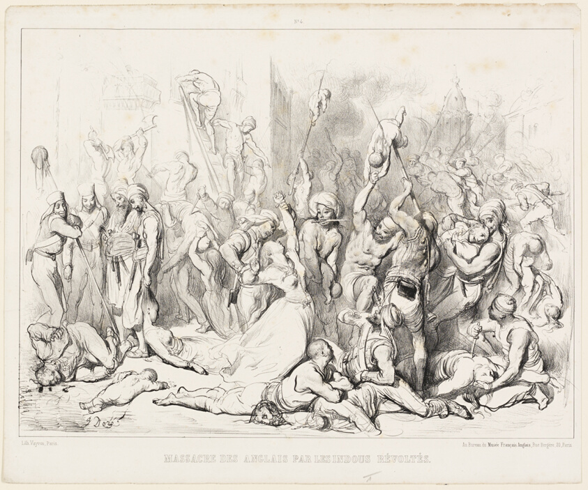 Massacre of the English by Revolting Hindus