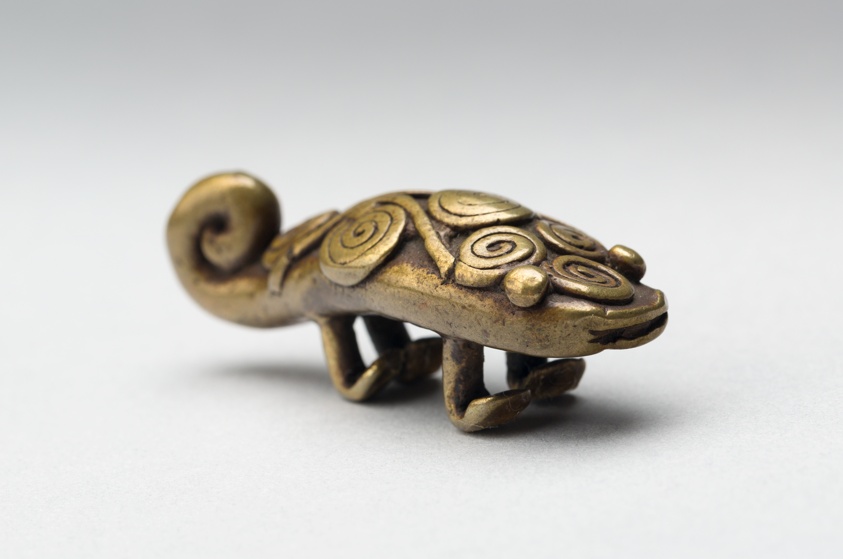 Goldweight Depicting a Chameleon