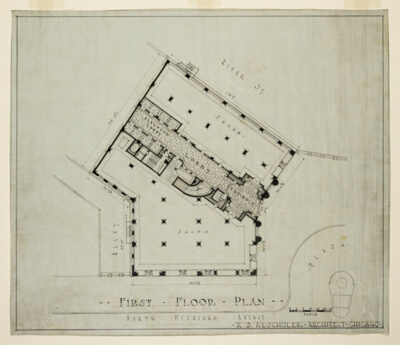 London Guarantee and Accident Building, Chicago, Illinois, First Floor Plan