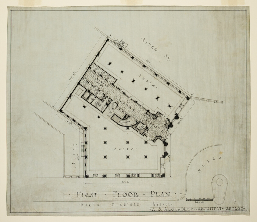 London Guarantee and Accident Building, Chicago, Illinois, First Floor Plan