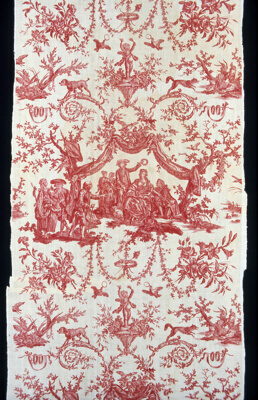 Le Couronnement de la Rosière (The Crowning of the Rose Maiden) (Furnishing Fabric)