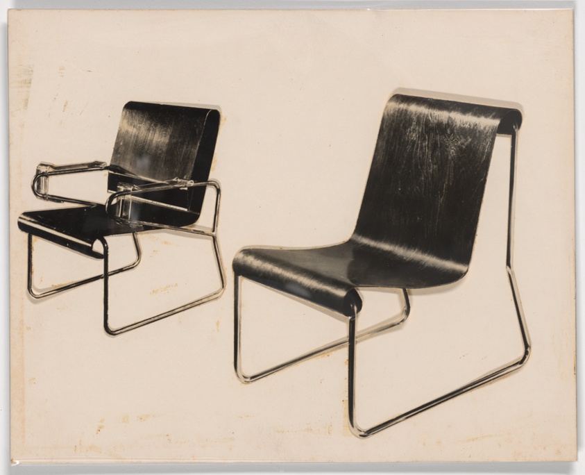 Collage Design for Bent Plywood Chairs, Student Project, Institute of Design, Chicago, Illinois