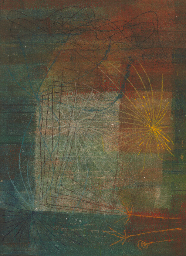 Composition in Green and Brown