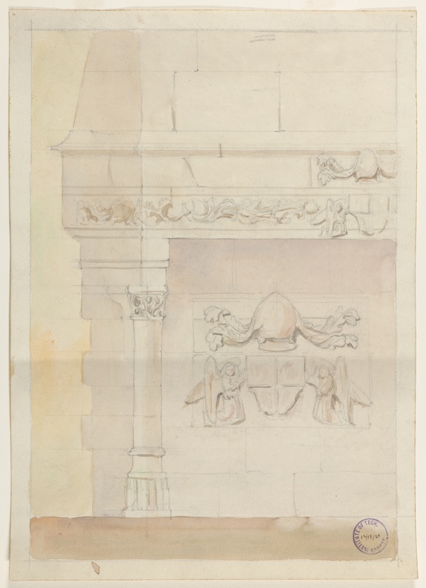 Junior Problem Student Project, Gothic Fireplace, Preliminary Study