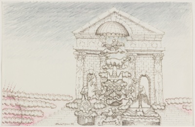 Fantasy Temple, Sketch
