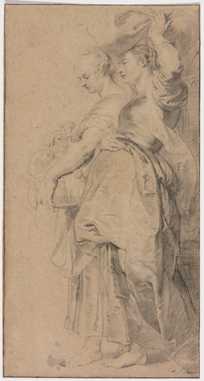 Lot's Daughters Fleeing Sodom