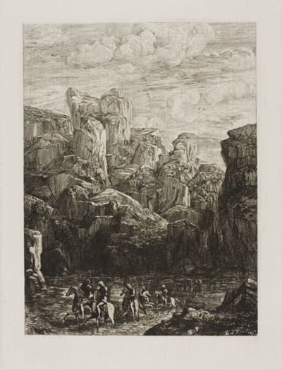 The Ford: Landscape with Horsemen