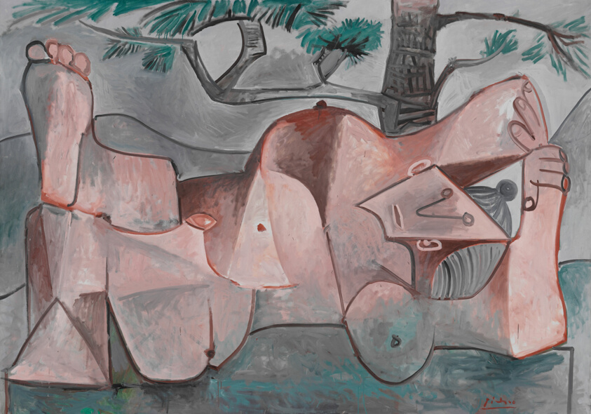 Nude under a Pine Tree