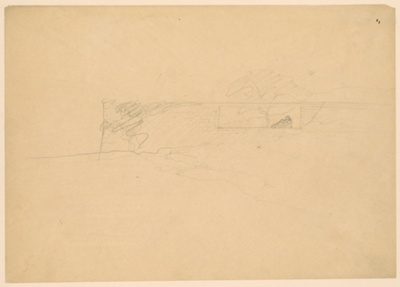 Mountain House for the Architect, Tyrol, Austria, Elevation Study