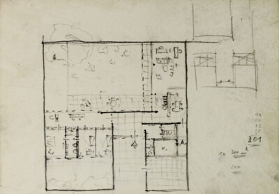 Hubbe House, Magdeburg, Germany, Plan Study