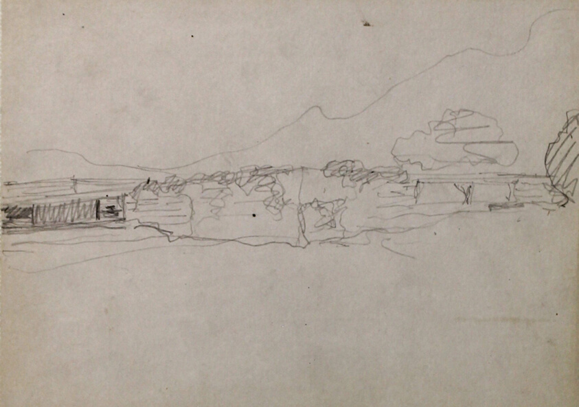 Mountain House, Tyrol, Austria, Perspective Sketches