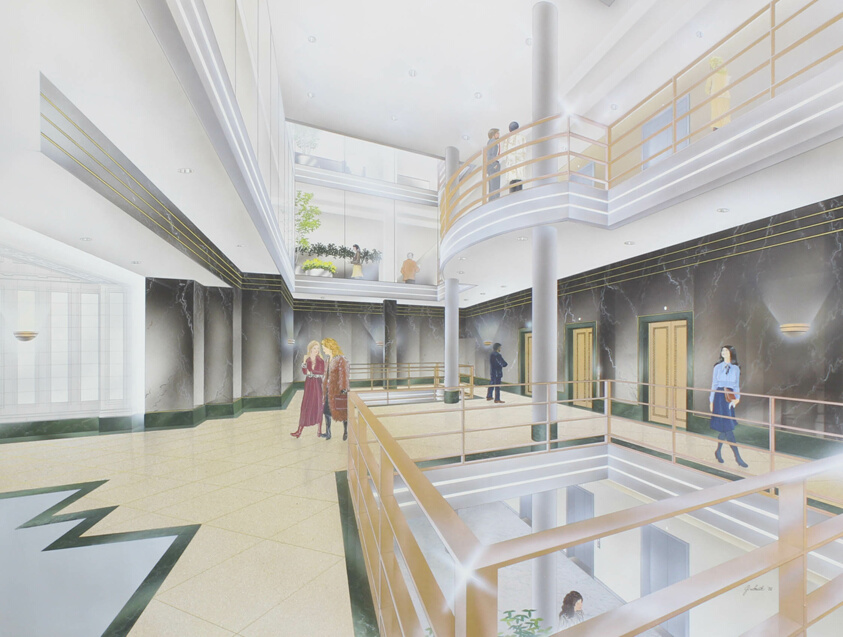 Thompson Building, Interior Perspective