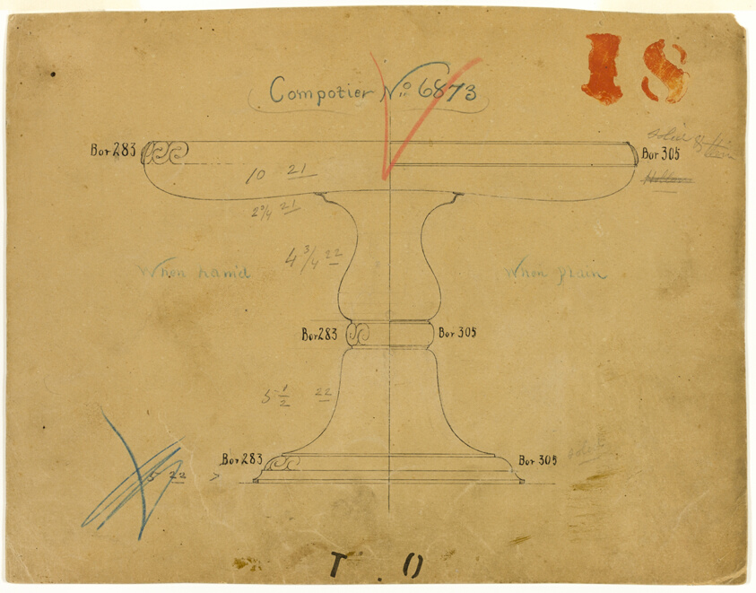 Design for Compotier No. 6873