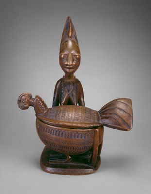 Female Figure with Rooster (Olumeye)