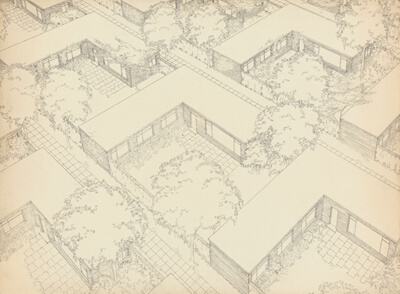 Settlement Units Density Studies, Aerial Perspective