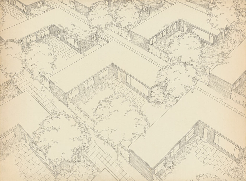 Settlement Units Density Studies, Aerial Perspective