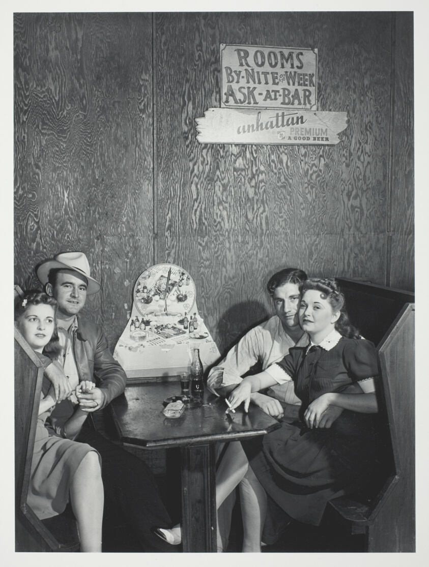 Two Couples in Booth at Juke Joint, Moorehaven, Florida