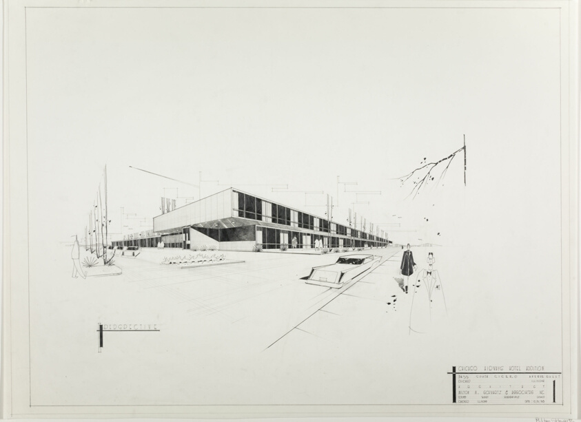 Chicago Airways Hotel, Chicago, Illinois, Perspective
