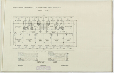 Apartment Building (Wohnhaus), Richthofengasse 5-7, Vienna, Austria, Floor Plan