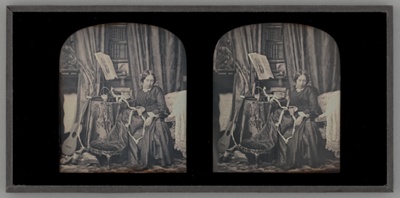 Untitled (Portrait of a Woman Sewing)