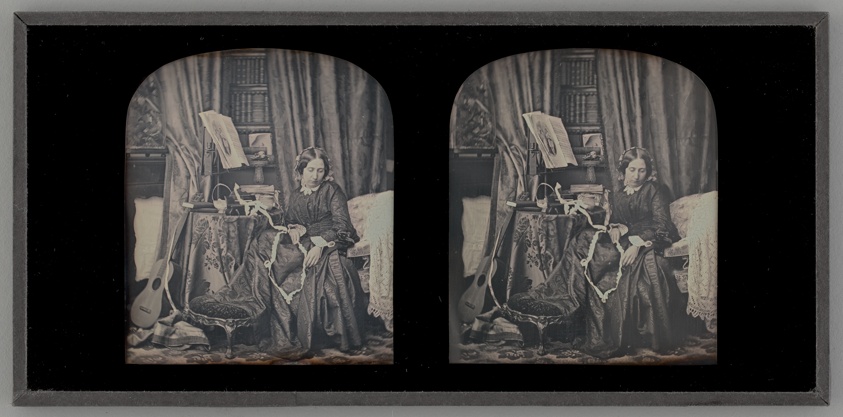 Untitled (Portrait of a Woman Sewing)
