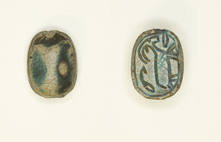 Scarab: Antelope with Foliage Motif