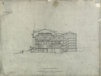 Seattle Public Library, Seattle, Washington, Traverse Section