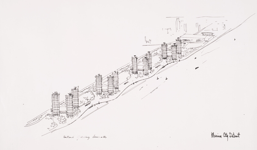 Marina City, Detroit, Michican, Working Drawings