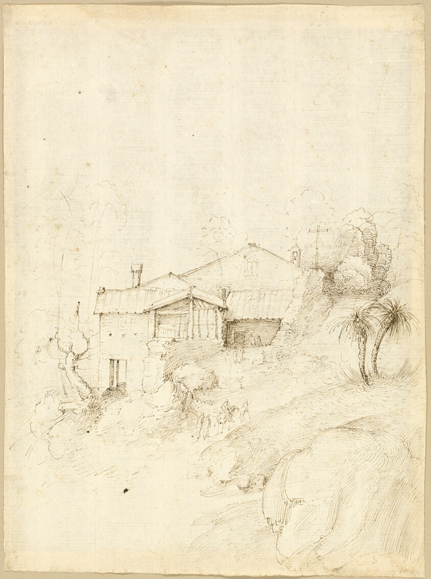 Monastery on the Slope of a Rocky Hill