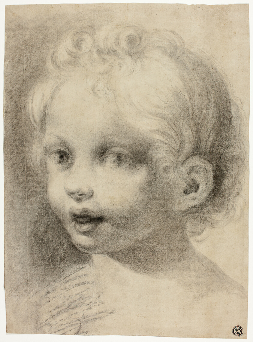 Child's Head (Recto) Nude Male Figure (Verso)