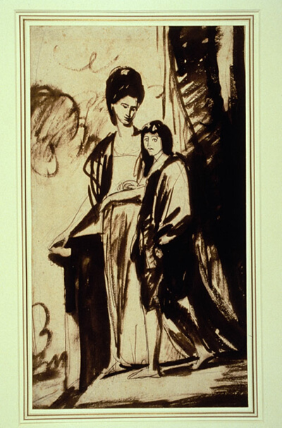 Portrait of a Mother and Her Son (Probably Jane, Duchess of Gordon, and her Son George, First Marquess of Huntley)