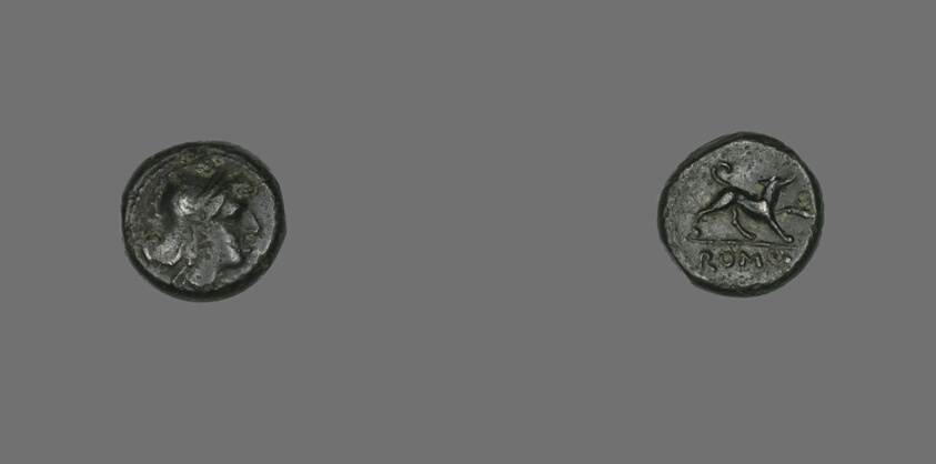 Half-Litra (Coin) Depicting the Goddess Roma