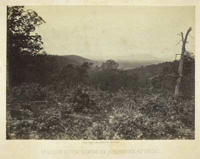 Mission Ridge Scene of Sherman's Attack