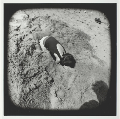 Untitled (Young Girl Digging Hole in Sand), from the series "Beach"