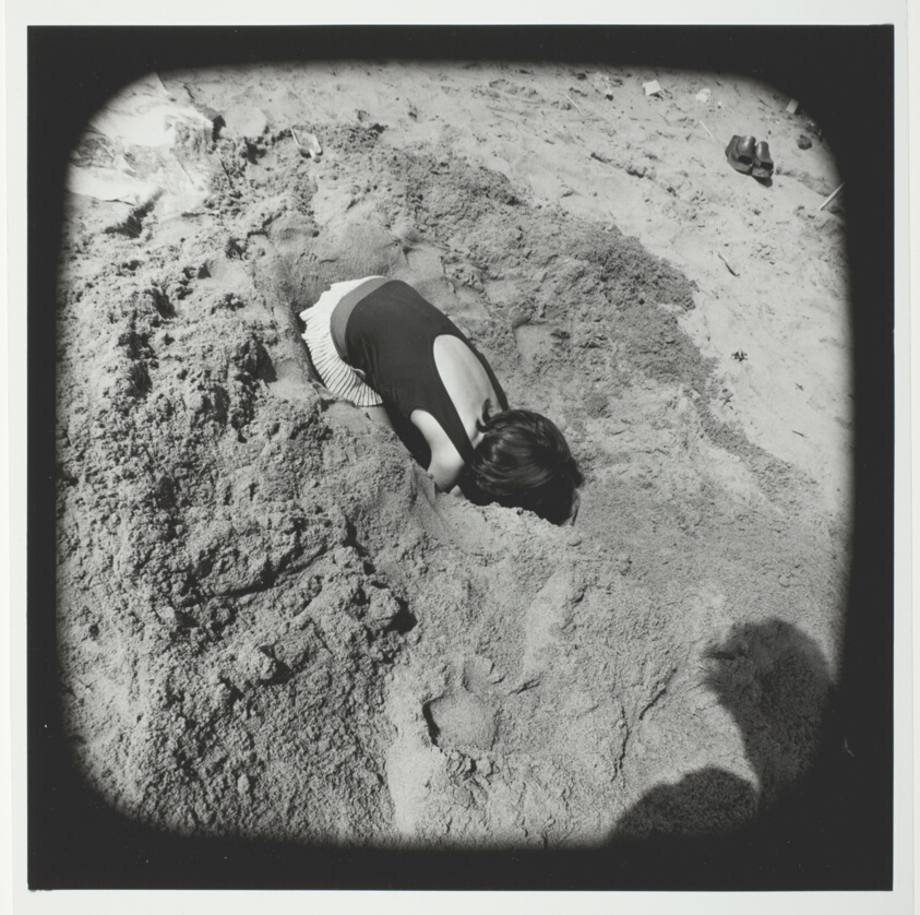 Untitled (Young Girl Digging Hole in Sand), from the series "Beach"