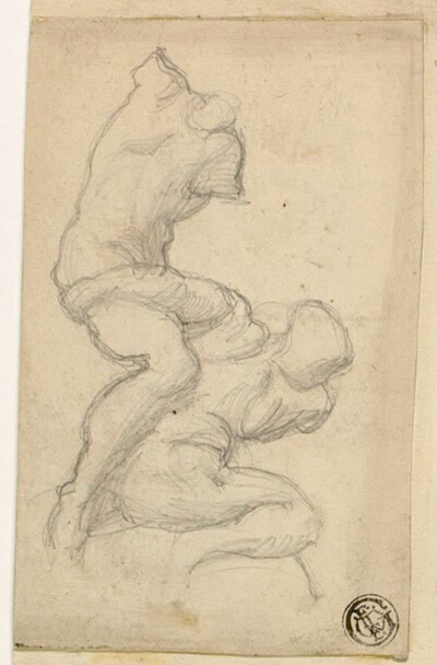 Two Struggling Figures