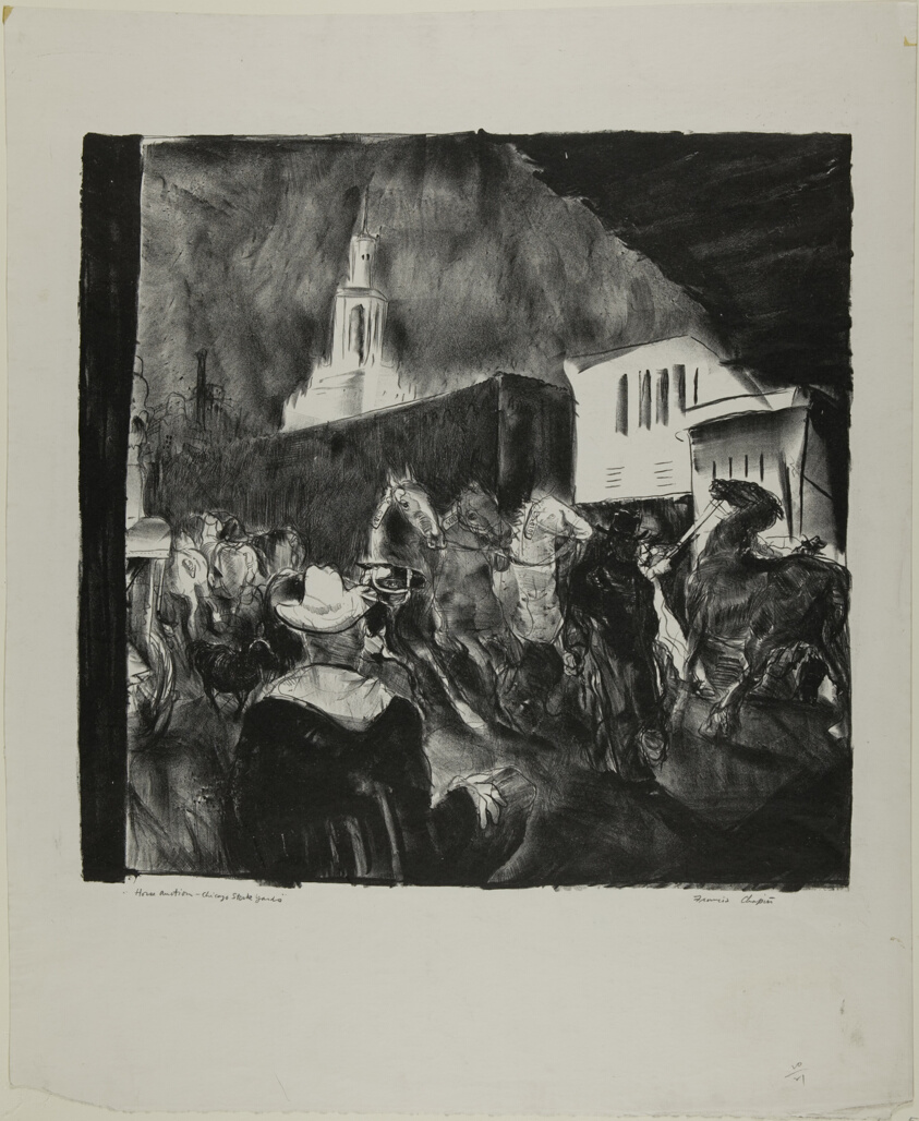 Horse Auction, Chicago Stockyards