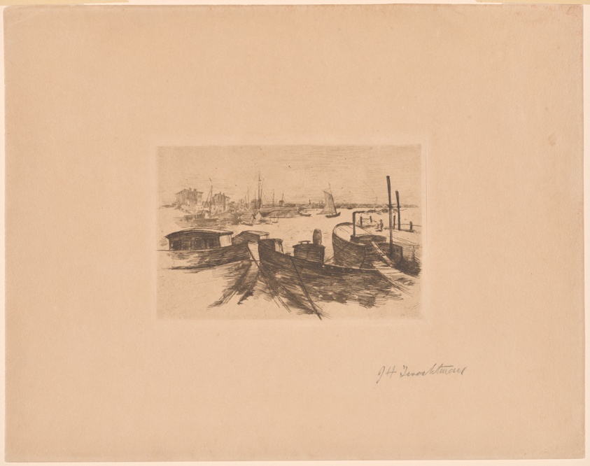 Harbor with Barges
