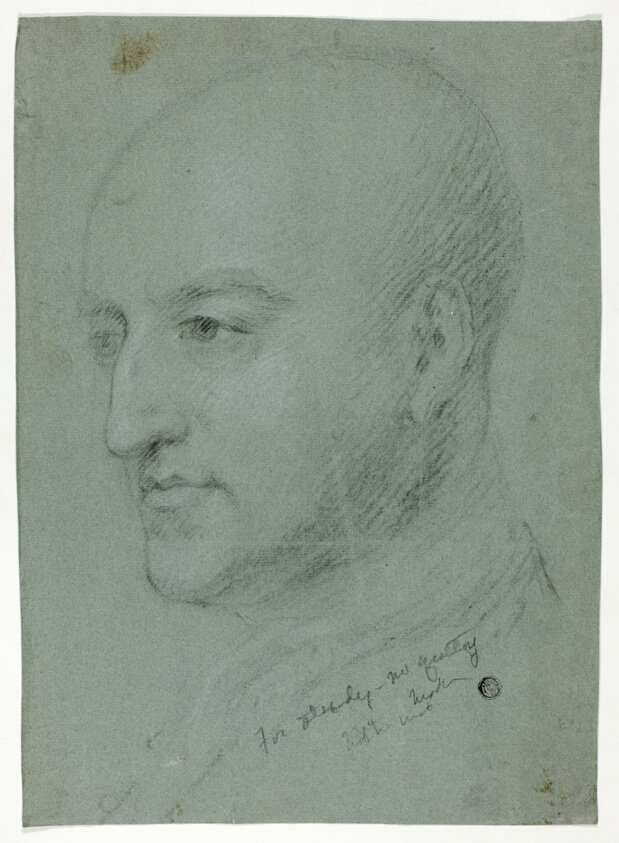 Head of a Man (recto); Head of a Woman (verso)