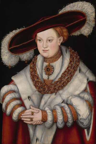 Portrait of Magdalena of Saxony, Wife of Elector Joachim II of Brandenburg