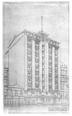 Capitol Theatre and Office Building, Melbourne, Australia, Perspective