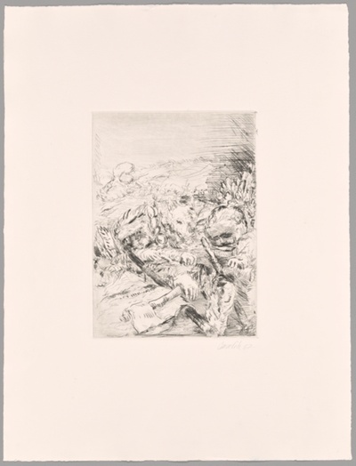 Untitled (With Dog and Ax)
